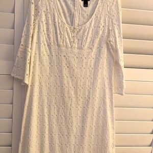 EUC New Directions, White Eyelet Dress